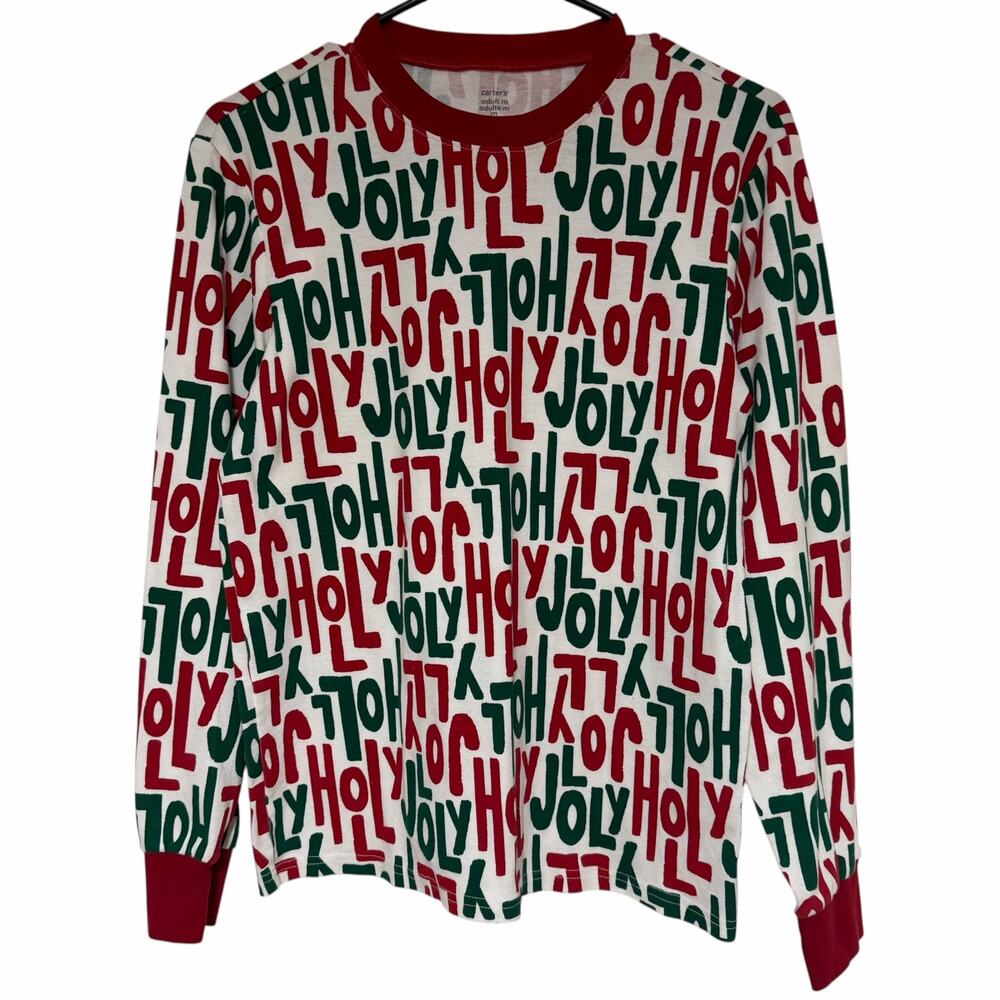 CARTER'S Holiday Christmas Long Sleeve Pajama Top Size Medium Unisex